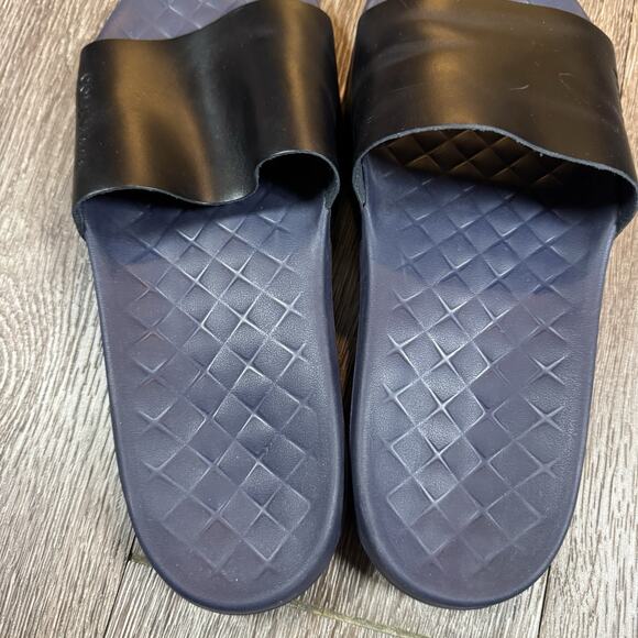 Cole Haan Grandpro Black Blue Leather Slip On Slides Sandals Sz 9 M main image 12